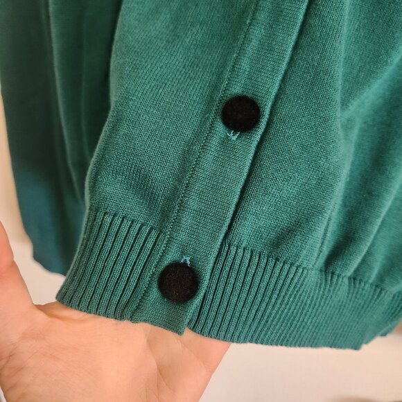 NWT Collectif Millicent Slither Peter Pan Collar Green Plaid Holiday Academia - Picture 9 of 12